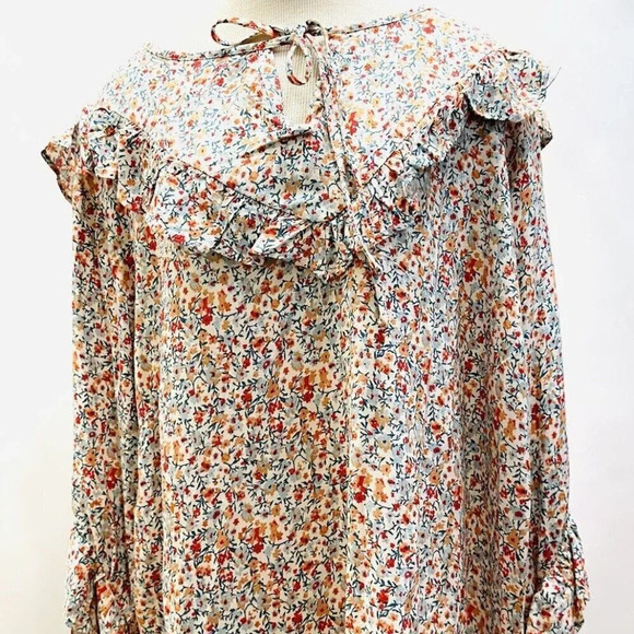 Sonoma Tops - NWT SONOMA Women Long Sleeve Keyhole Neck Pullover Floral Shirt Plus Size 4X